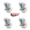Service Caster 4 Inch Nylon Wheel Swivel Bolt Hole Caster Set with Brake SCC-BH20S414-NYS-TLB-4 - alternate 4